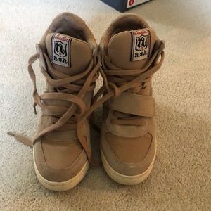 Ash high heel sneakers, size 6